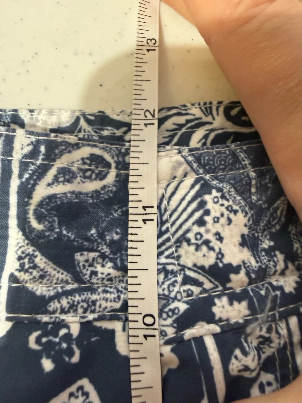 Ralph Lauren Purple Label Mayfair Swim Trunks Blue Bandana Paisley Patchwork L